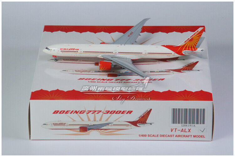 1:400 JC Wings AIR INDIA BOEING 777-300ER Airplane Flap Down Diecast Plane Model