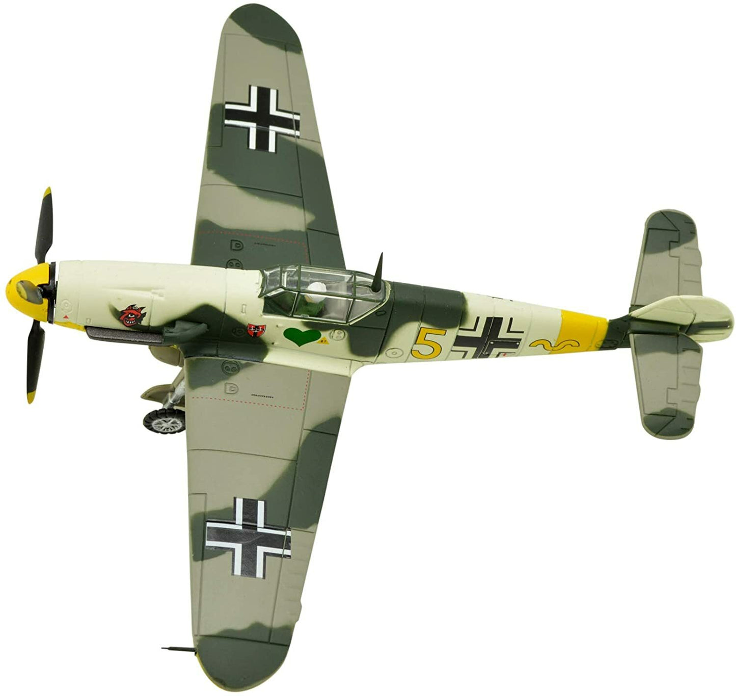 1:72 Messerschmitt Bf-109 Fighter Attack Metal Plane Model,WWII Luftwaffe 1942