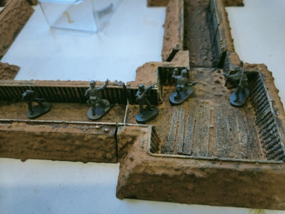 1/72 Trench Position Model for Tank War Scenarios Assemblable