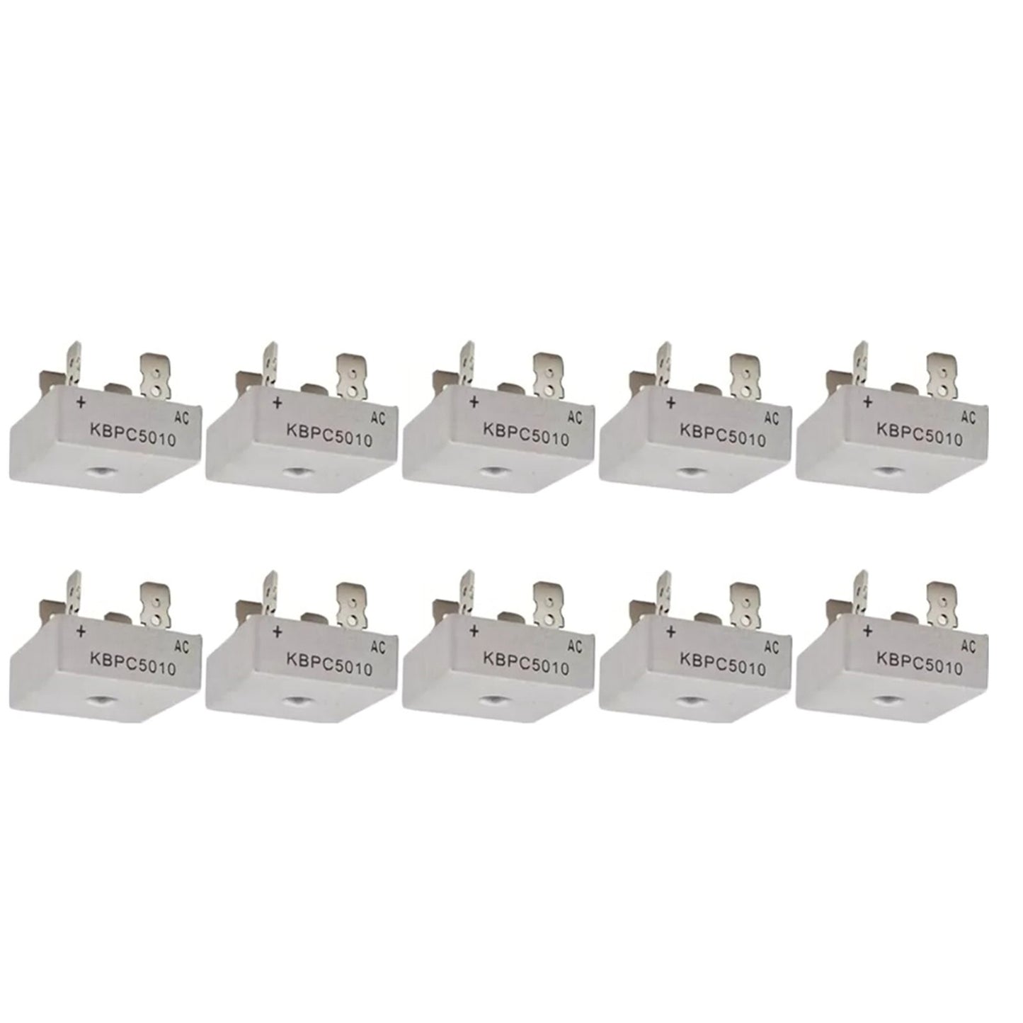 New 10X KBPC5010 -55~150°C 1000V Metal Case Single Phase Diode Bridge Rectifier