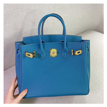 25/30cm Real Leather Flap Tote Shoulder bag Handbag Purse Fashion Briefcase