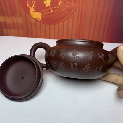 Vintage Chinese Yixing Purple Clay Teapot Zisha Ceremony Exquisite Teaware Rare