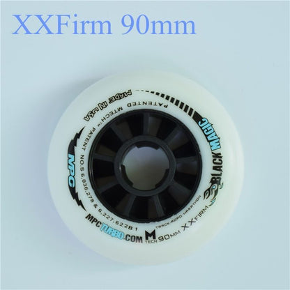 110/100/90mm Inline Speed Skates Wheel Indoor Track Outdoor Racing Black Magic