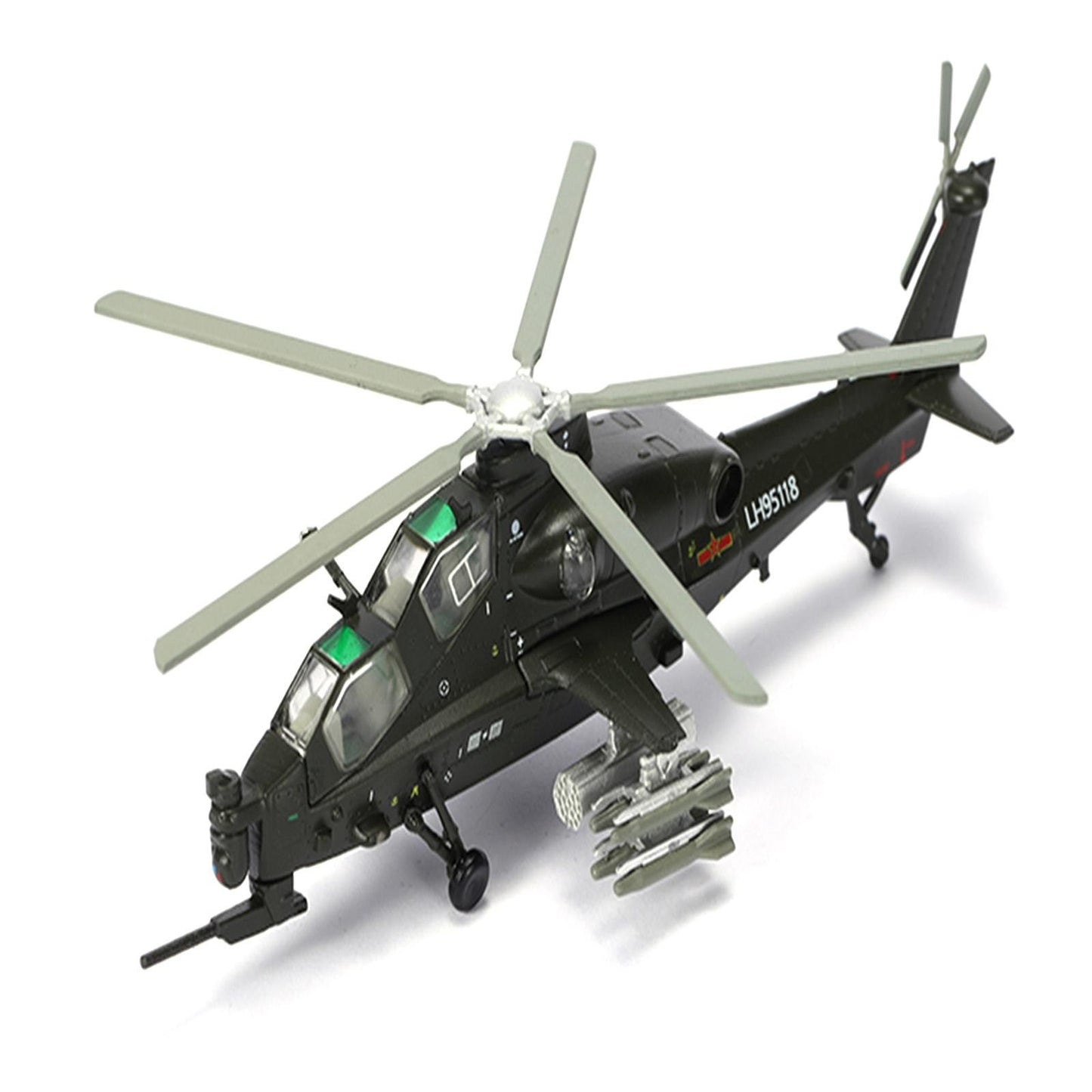 1/100 Chinese Armed WZ-10 Helicopter Model Military Plane Collection Souvenir G