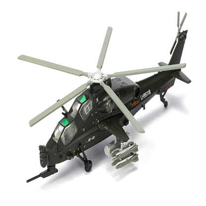 1/100 Chinese Armed WZ-10 Helicopter Model Military Plane Collection Souvenir G