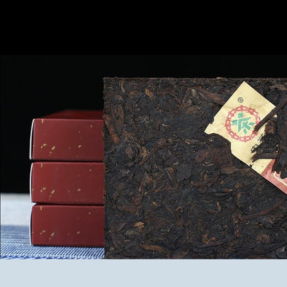 2018 CHINATEA Jujube Fragrant Brick Pu'er Tea Ripe Puer Yunnan Zhong Cha 250g