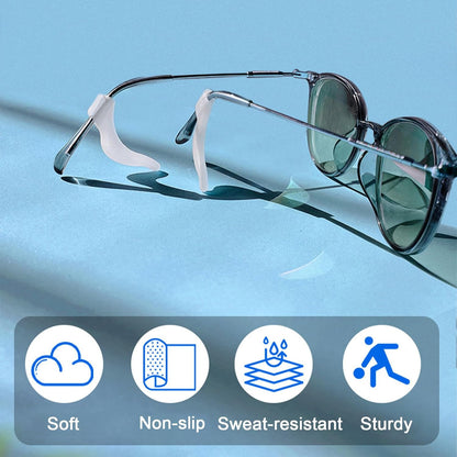 Eye Glasses Ear Grippers,Anti Slip Eyeglasses Ear Grips,Silicone Ear Hooks for S