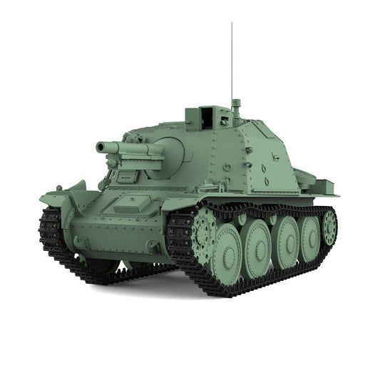 SSMODEL SS35734 1/35 Military Model Kit Sweden SAV m/43 1944 75mm