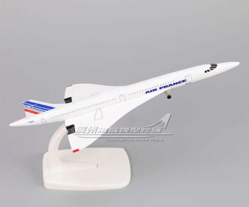 20CM AIR FRANCE Concorde Commercial Plane Airplane Diecast Metal Aircraft Model