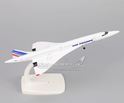 20CM AIR FRANCE Concorde Commercial Plane Airplane Diecast Metal Aircraft Model