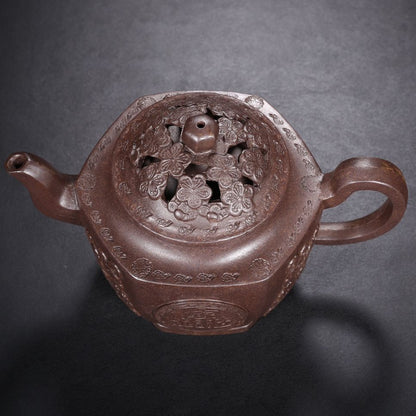 Vintage Chinese Yixing Purple Clay Teapot Zisha Ceremony Fashion Gift Teaware