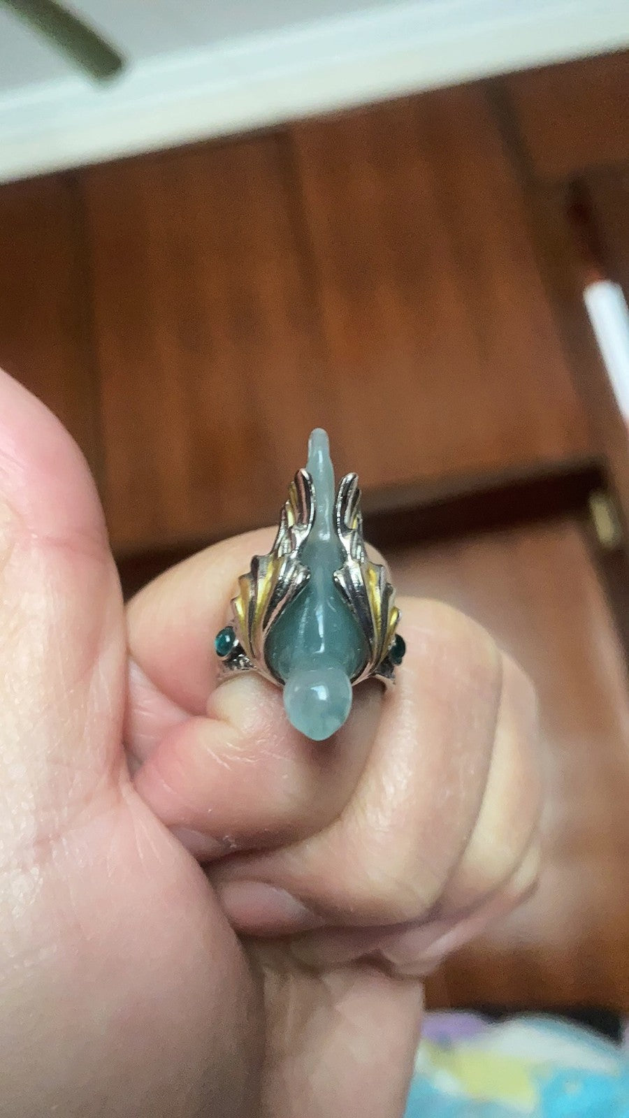 Flying Bird Open Ring Retro Chinese Style Adjustable Finger Ring