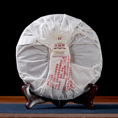 7572 Menghai Dayi Puer Tea Cake TAETEA Pu-erh China Yunnan Pu'er 2019 357g Ripe