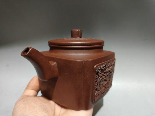 Chinese Yixing Zisha Clay Handmade Exquisite Teapot