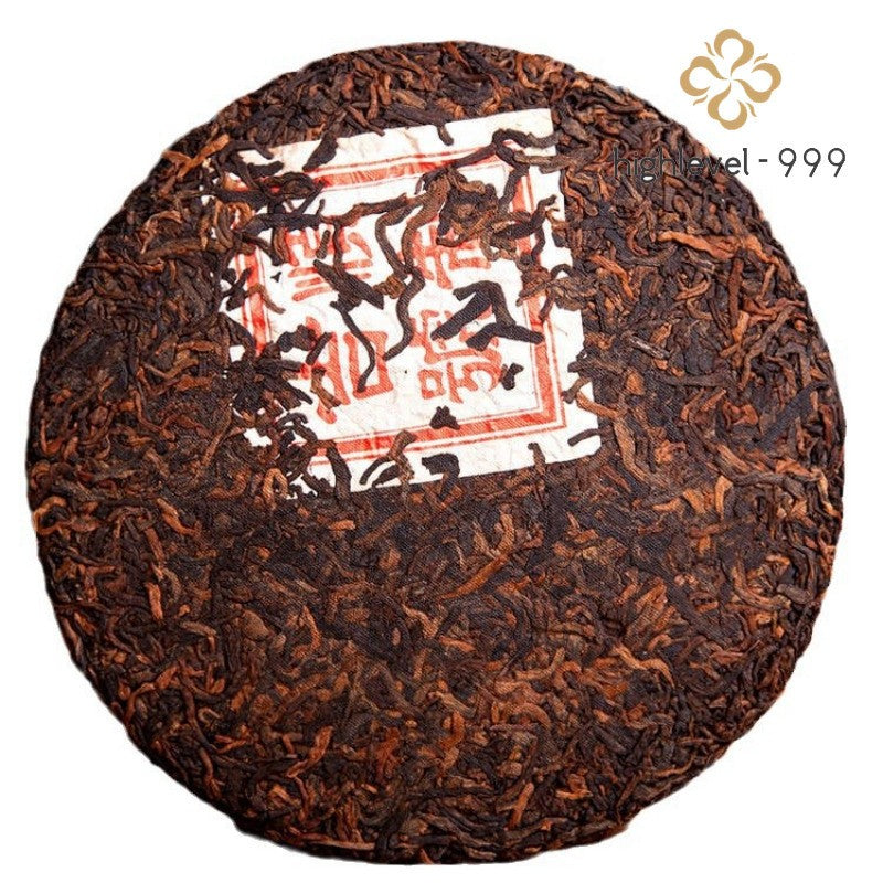 200g Ripe Pu'er Tea Cake 2009 Yunnan Court Grade Golden Bud Aged Tea