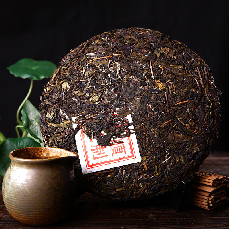 China Yunnan Puerh Tea Cake 357g cha Puer Menghai Sheng Tea Organic Green Food