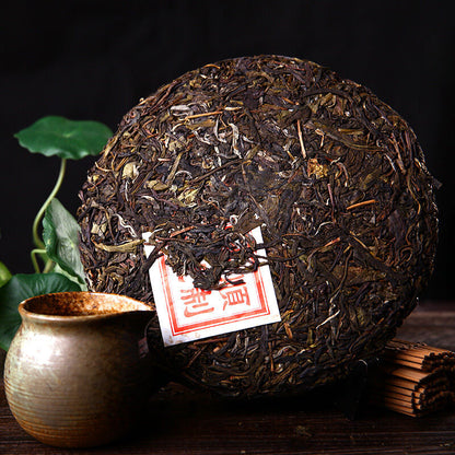 China Yunnan Puerh Tea Cake 357g cha Puer Menghai Sheng Tea Organic Green Food