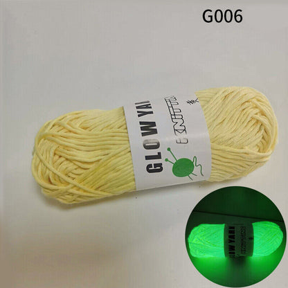 Hat Wool Yarn Functional Yarn Knitting Material Scarf Accessories Luminous DIY