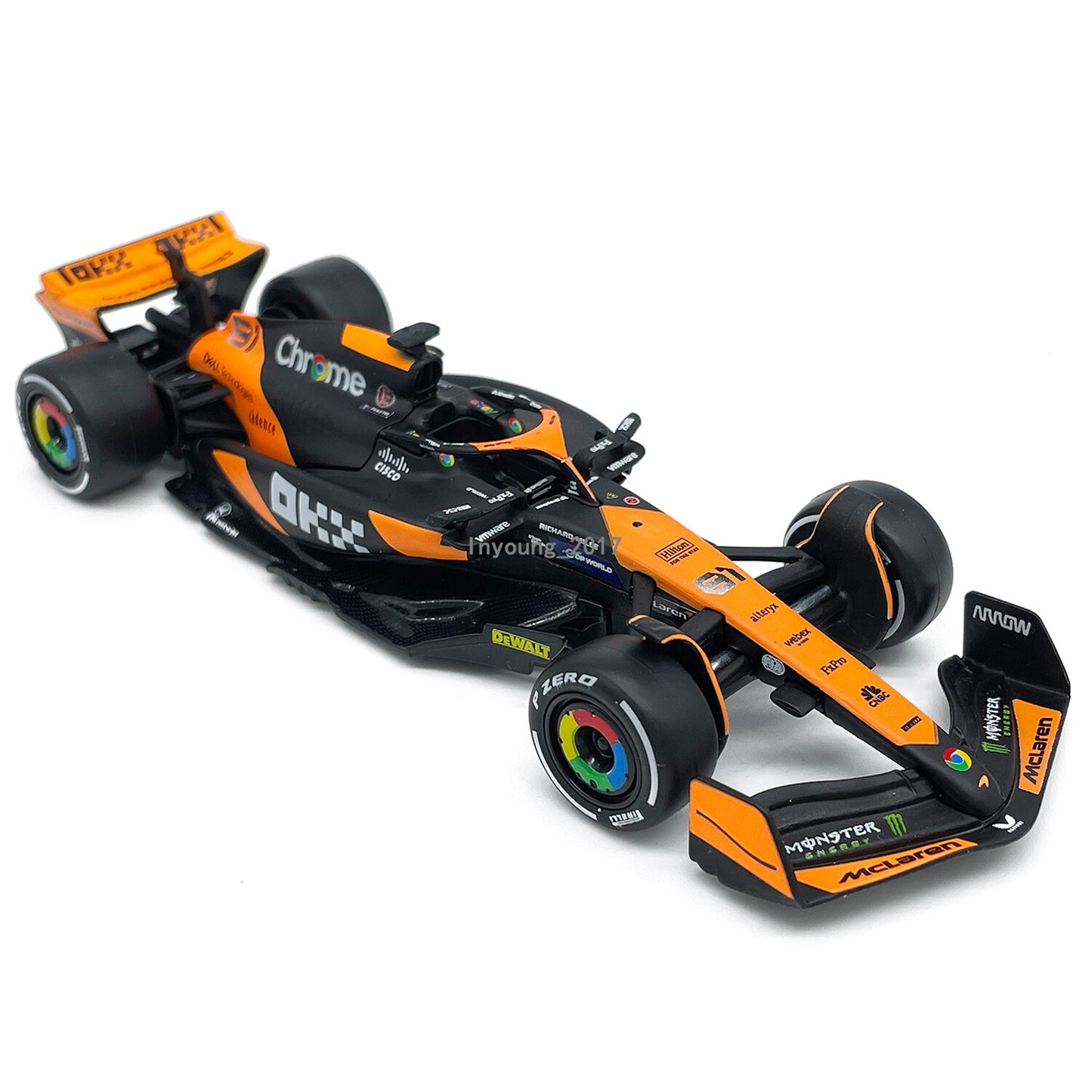 1:43 McLaren MCL38 Model Car Miami Grand Prix 2024 Formula 1 Team Oscar Piastri