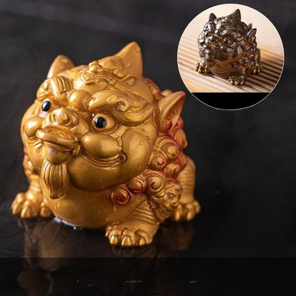 Resin Color Changing Tea Pet Ornament PI Xiu Tea Table Tea Tray Kung Fu Teaware