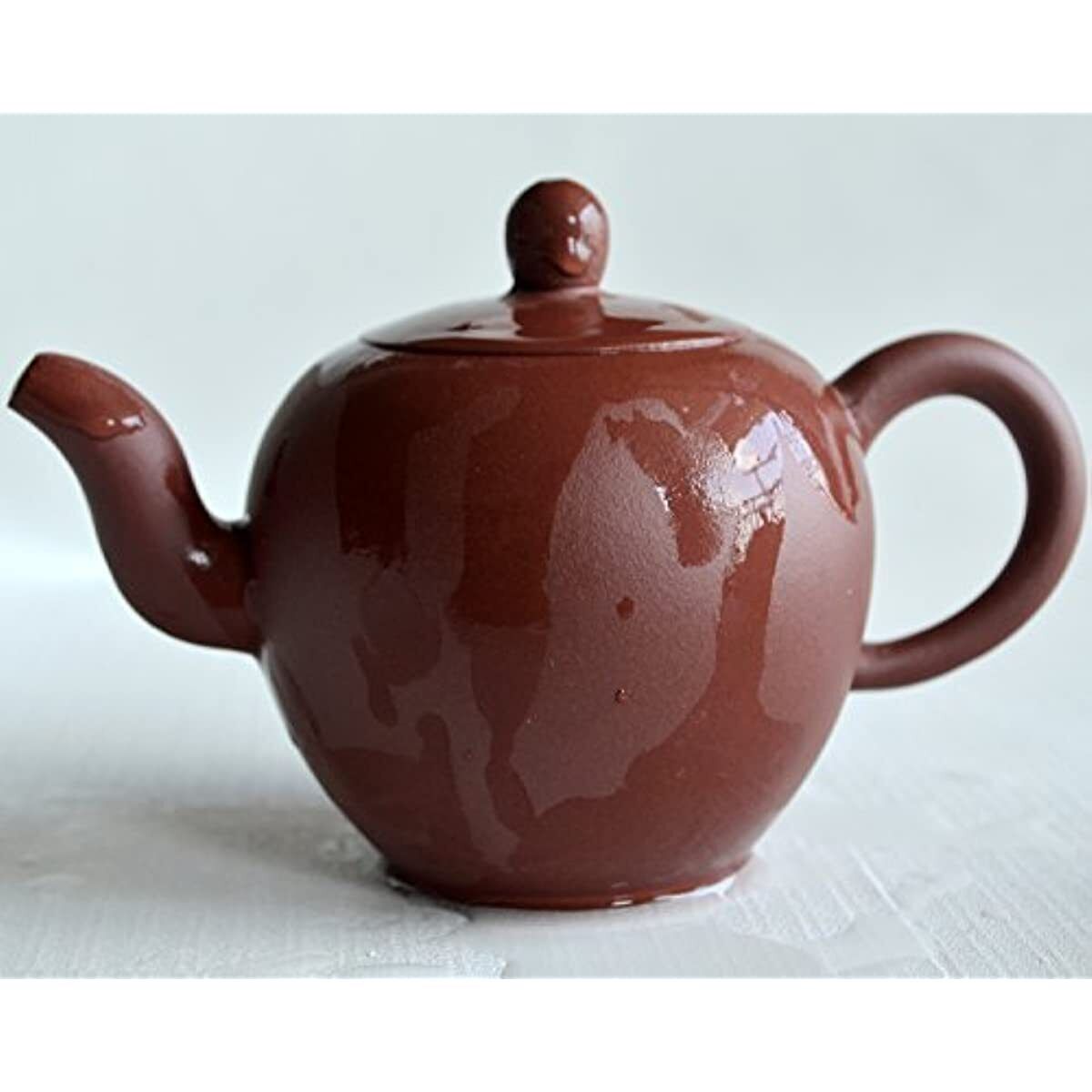 Teapot 6.8oz Chinese Yixing ZiNi Zisha Tea Pots Yellow Meirenjian (Red brown)