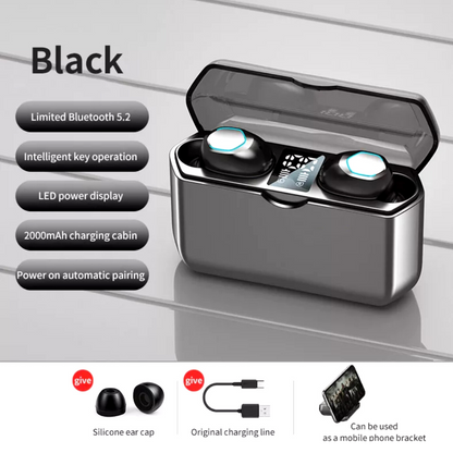 2023 Bluetooth Earbud Headset TWS 5.3 Wireless Earphone Invisible for All Phone
