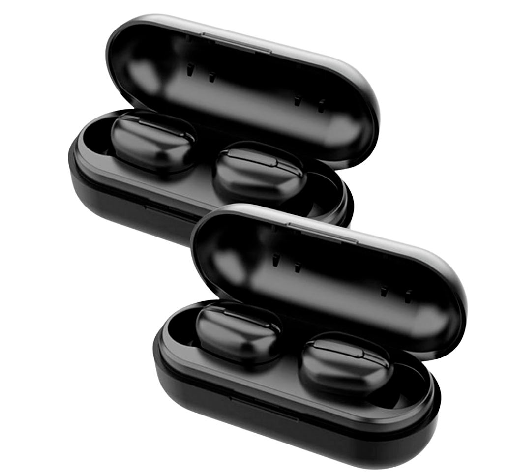 2 X Bluetooth Earbuds for Smart Phone Cell Tablet Wireless Earphones Waterproof