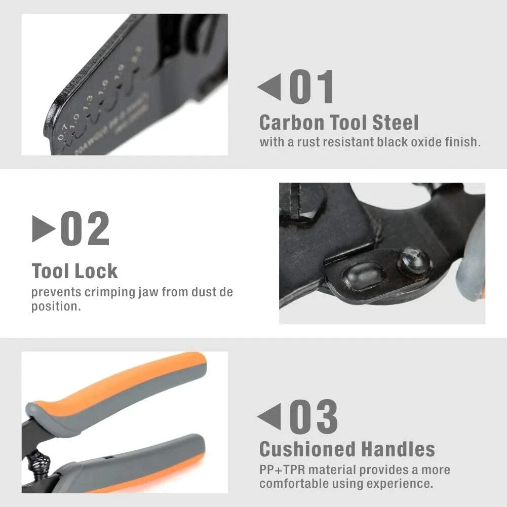 IWISS IWS-2820M Mini Micro Open Barrel Crimping Plier AWG28-20 Mini Hand Crimper