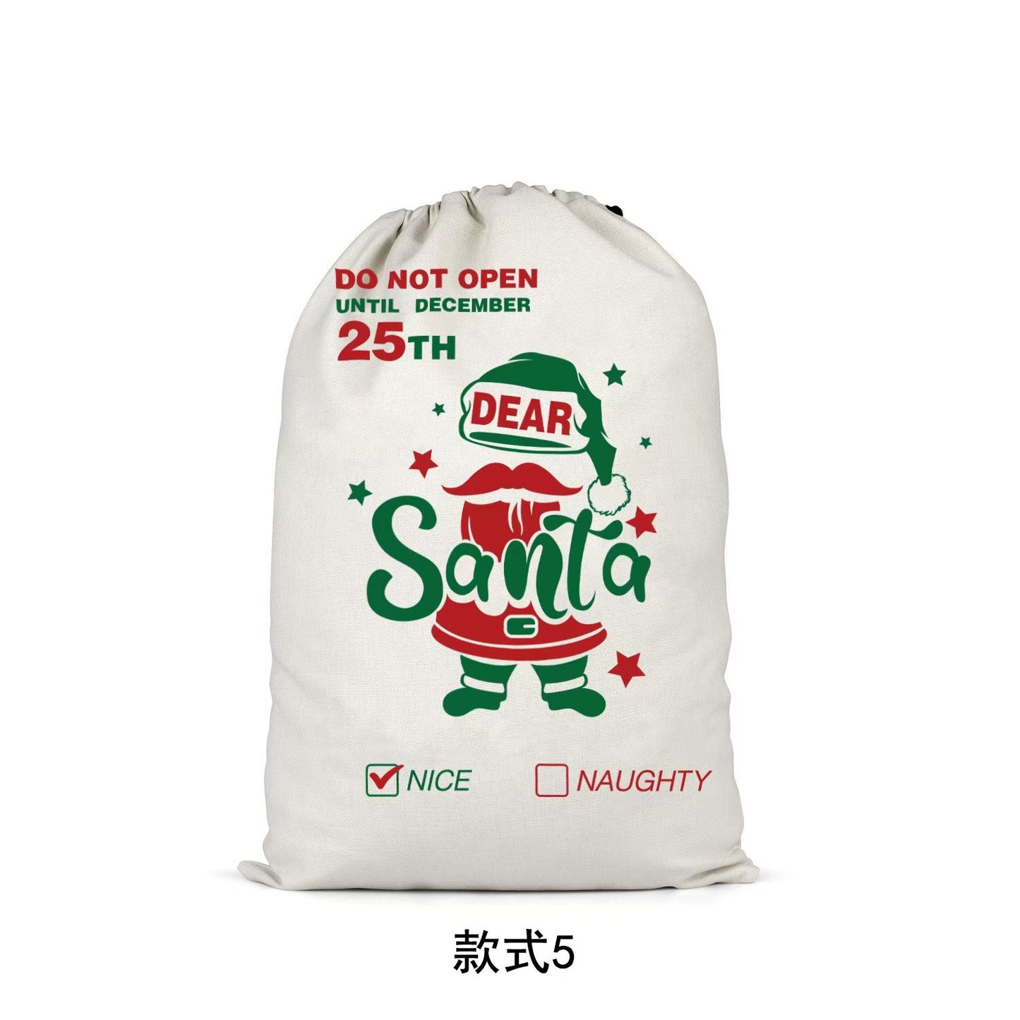 Christmas Santa Claus Bag Gift Gift Bag 19.5inx27.5in Large Scall Christmas Bag
