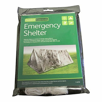 Two Person Mylar Emergency Tent Shelter - 8 Feet by 5 Feet