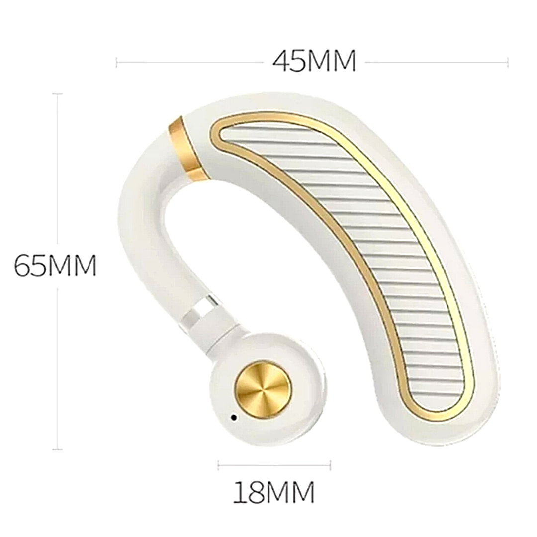Bluetooth 5.0 Earpiece Wireless Headset Noise Cancelling Earbuds Driving Trucker