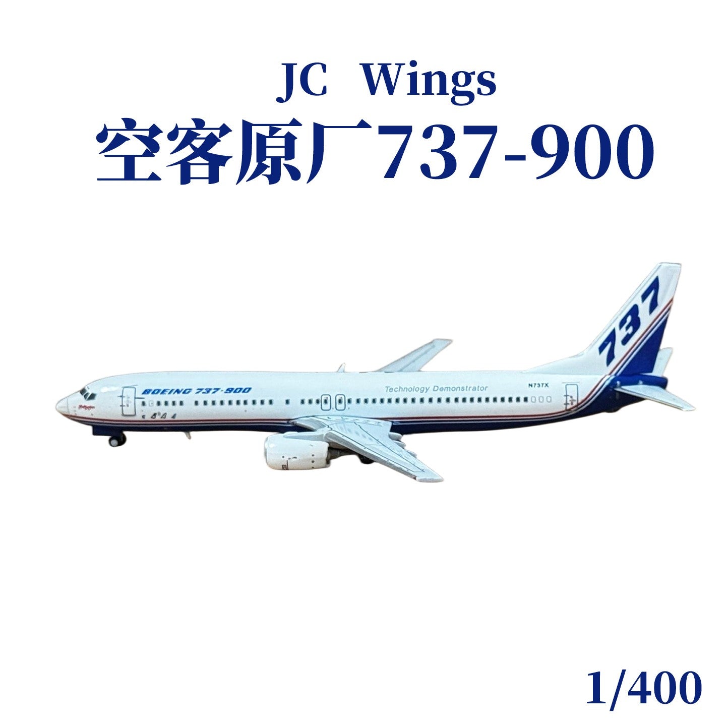 1:400 JC Wings Boeing 737-900 N737X Passenger Plane Diecast Aircraft Model