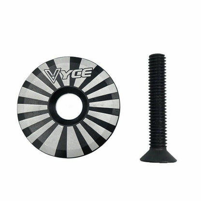 MTB Road Bike Bowl Cover Bicycle Stem Top Cap 28.6mm Fork Tube Headset Cycling