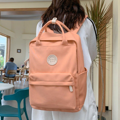 White Women Backpack Style Schoolbag Student Shoulder Bag Laptop Backpack Travel