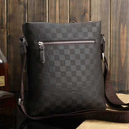 Men's Leather Crossbody Messenger Shoulder Bags Handbag Satchel Casual Day Bag