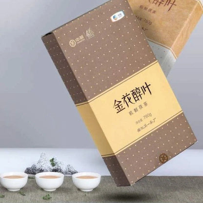 760g Hunan Anhua Golden Flower Dark Brick Tea Fu Zhuan Dark Tea Fu Brick Tea