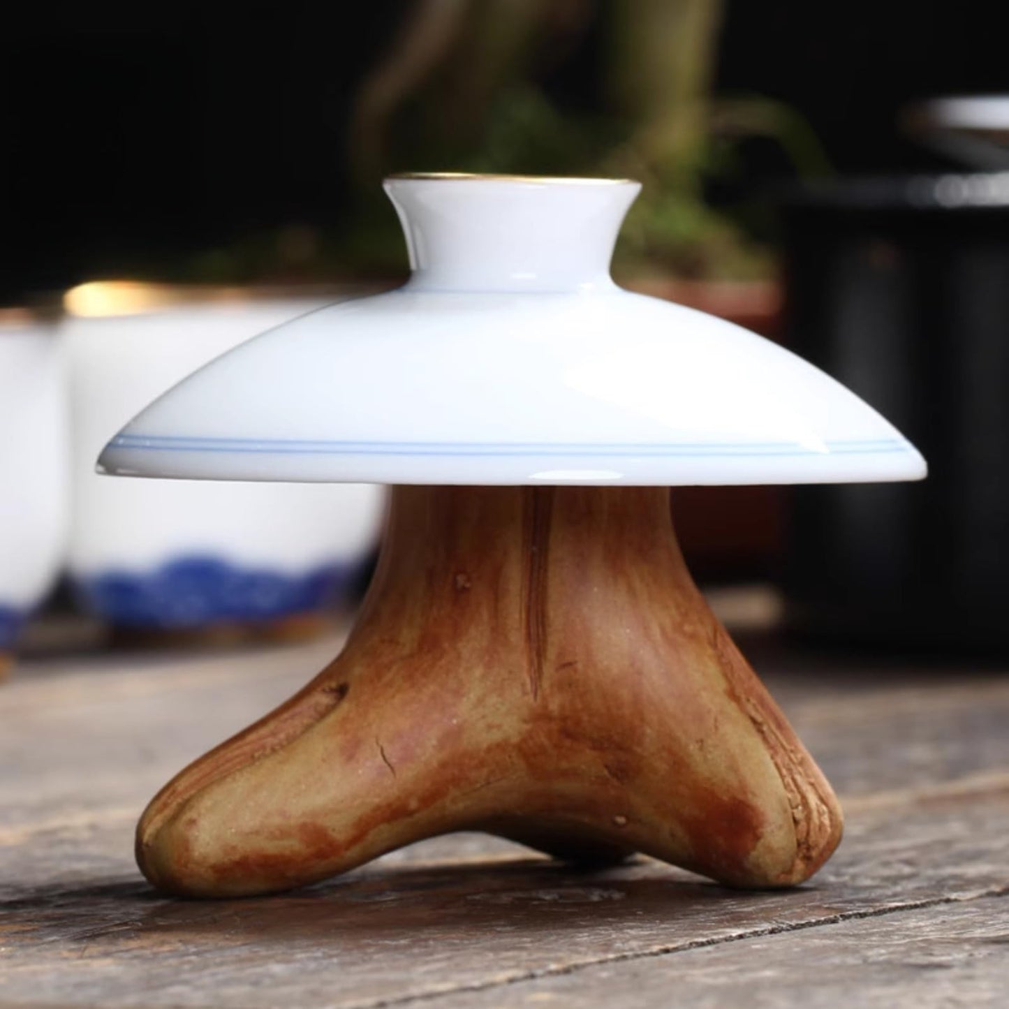 Tree Stump Tea Pet Ornament 7.4cm 3in Kungfu Tea Ceremony Tea Set Decoration