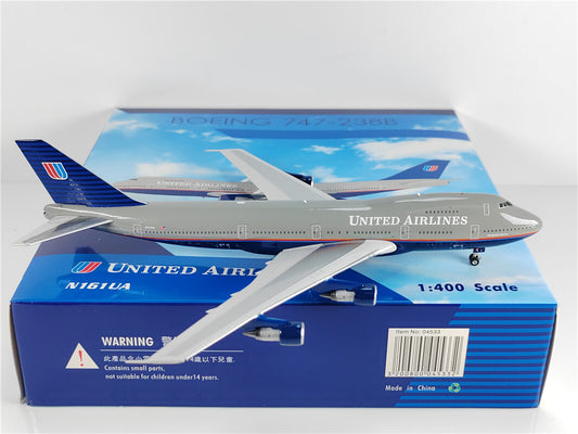 1:400 Phoenix UNITED AIRLINES BOEING B747-200 Airplane Diecast Aircraft Model