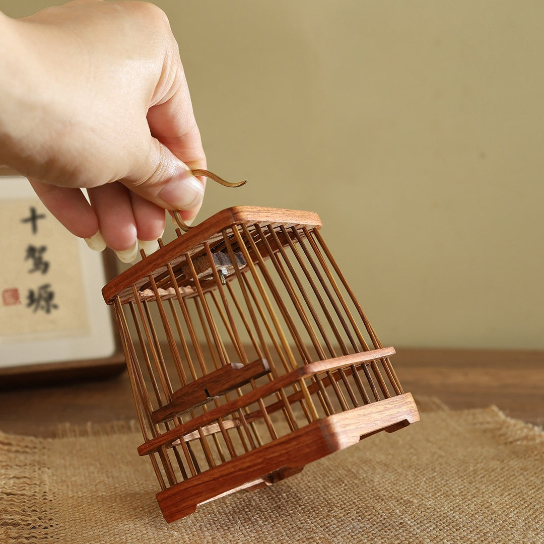 Chinese Handmade Bamboo Wood Insect Cricket Cicada Grasshopper Cage