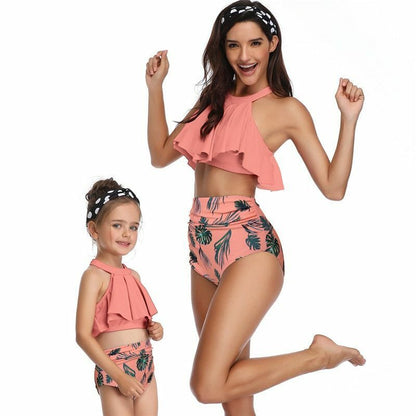 Matching Outfits Swimwear Daughter Printed Swimsuit Bikini Bathing Suit Design