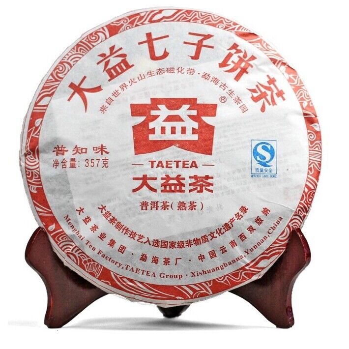 2011 TAETEA Classic Pu Zhi Wei Ripe Puer Tea Dayi Pu'er Shu Pu-erh Tea Cake 357g