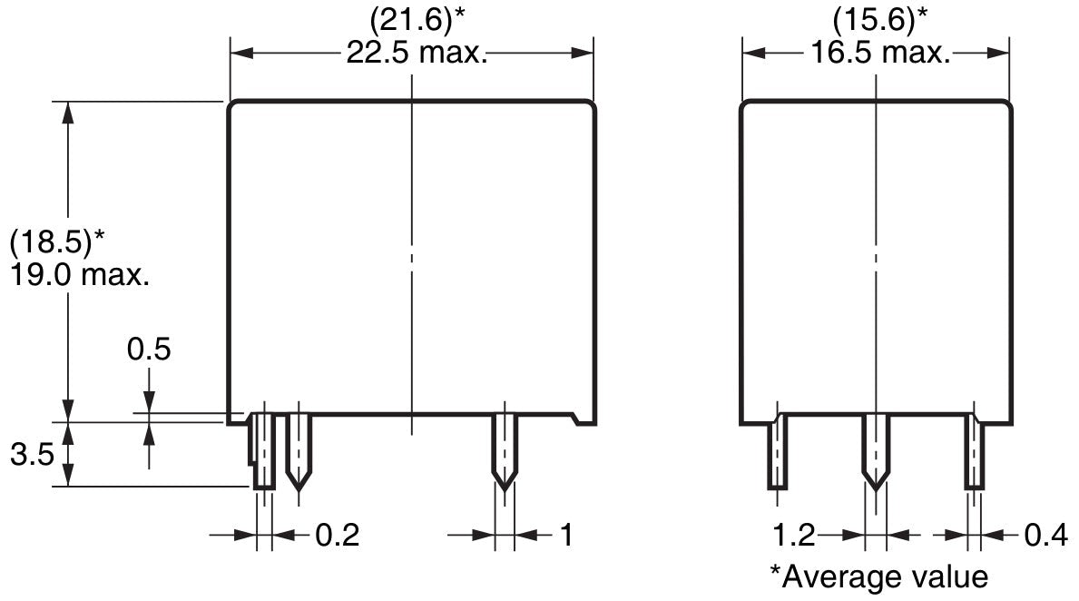 24VDC 10A General Purpose Relay SPDT (1 Form C) PC Pins / Through Hole (G5LE-14)