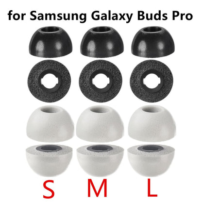 6Pcs S/M/L Soft Memory Foam Ear Tips Cover For Samsung Galaxy Buds Pro Earbuds