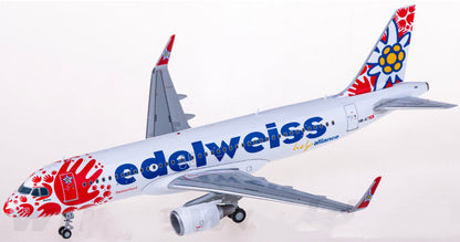 1:200 JC Wings Edelweis AIRBUS A320 Passenger Airplane Diecast Aircraft Model