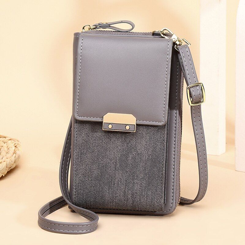 Women's Messenger Bag Mobile Phone Shoulder Wallet Leather Crossbody Coin Purse