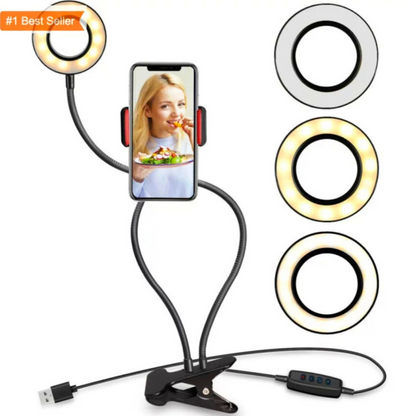 Aro De LED Luz Para Fotografia Selfie Maquillaje Profesional Estudio Trípode US