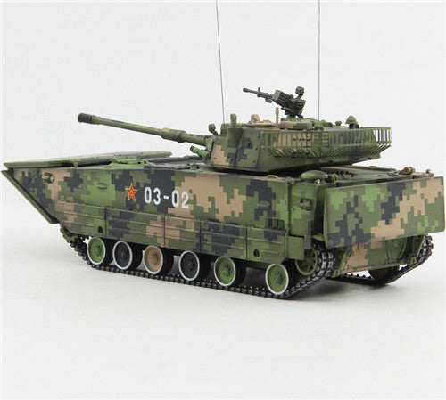 UNISTAR China ZTL-05 amphibious assault gun 03-02 1/72 Tank Pre-builded Model