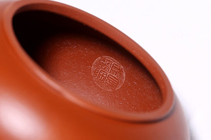 Marked Tea Pot Real Yixing Zisha Zhu Clay Pot 10 Infuser Holes Matching Tea Cup