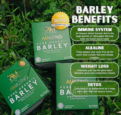 I Am Worldwide Amazing Pure Organic Barley For 1 Box Or 10 Sachet Free Shipping
