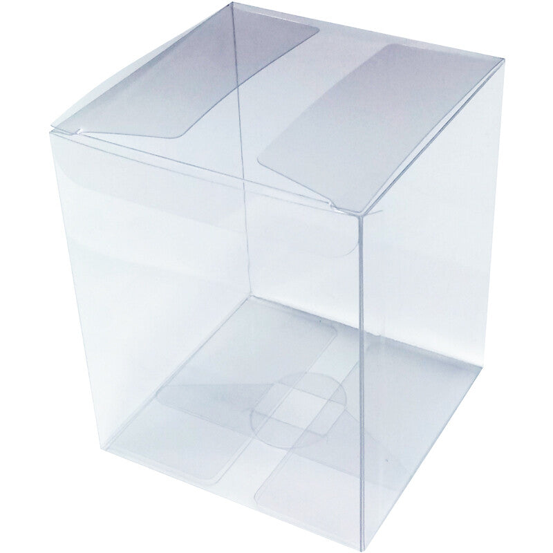 25X Clear PVC Boxes Wedding Party Favour Shop Display Transparent Plastic Box